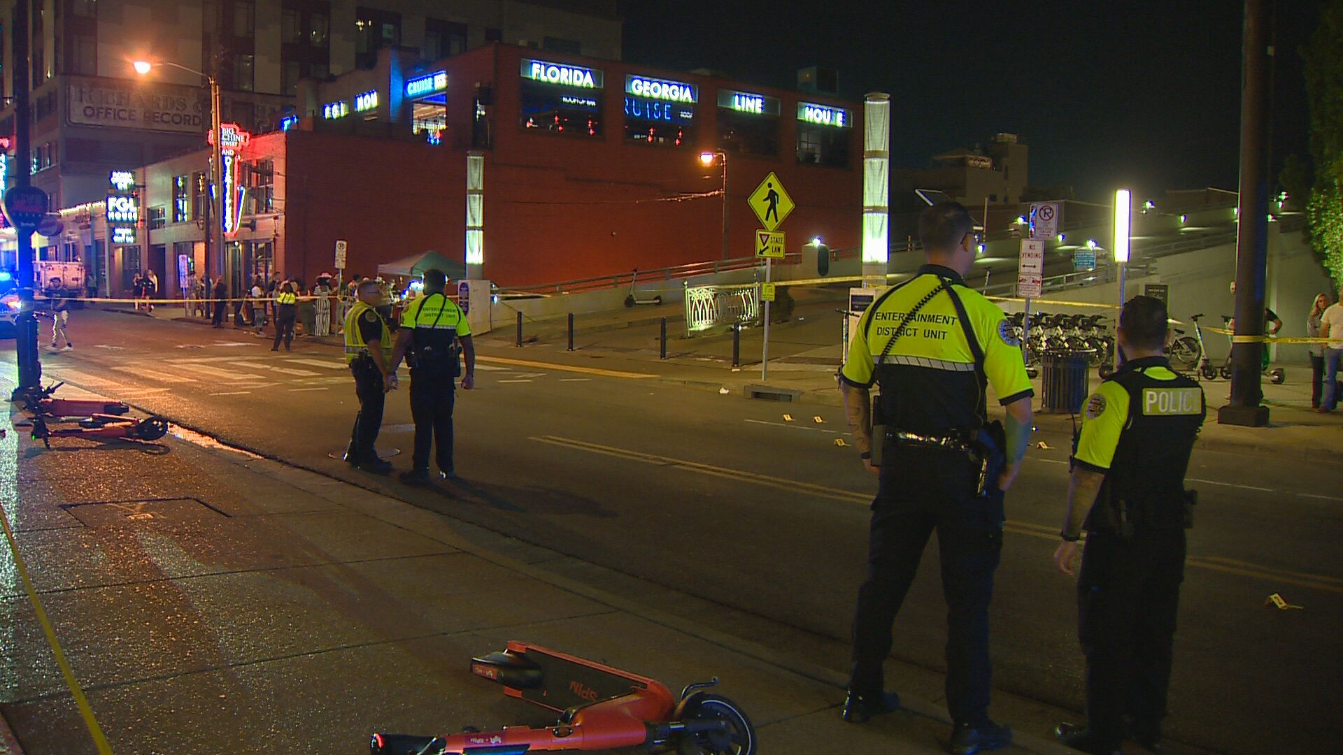 Pedestrian bridge shooting