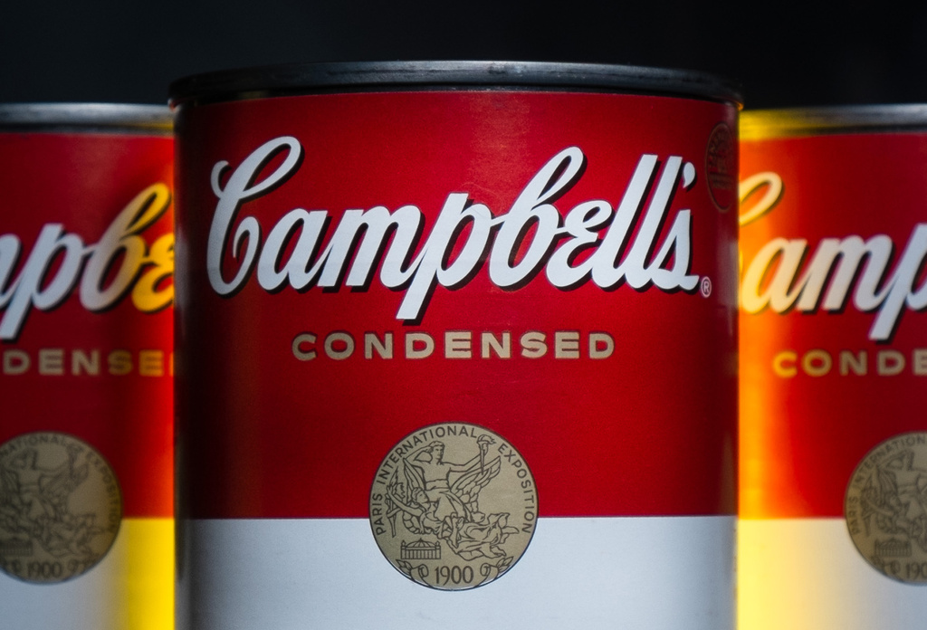 Cans of Campbell's soup.