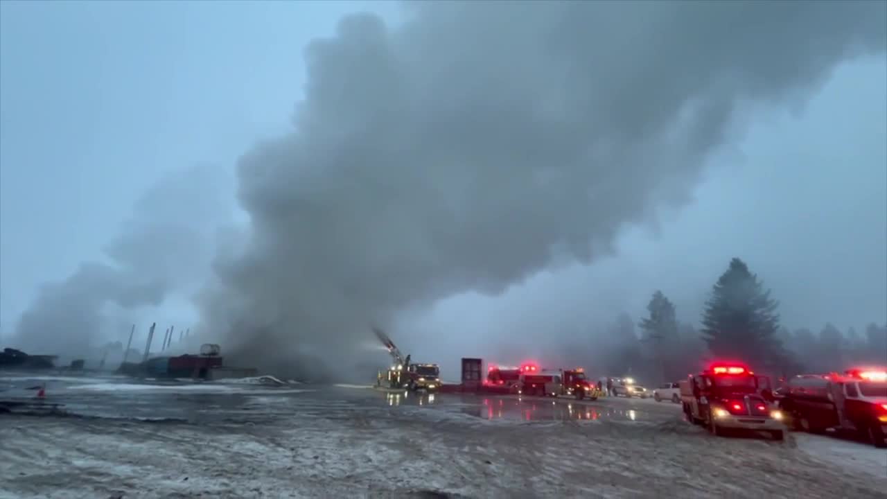 Montana Timberline Firewood Company Fire