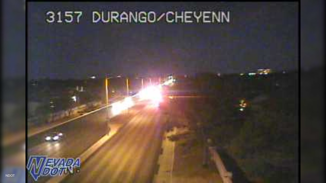 Vehicle fire restricts lanes on Rampart-Durango and Cheyenne Avenue