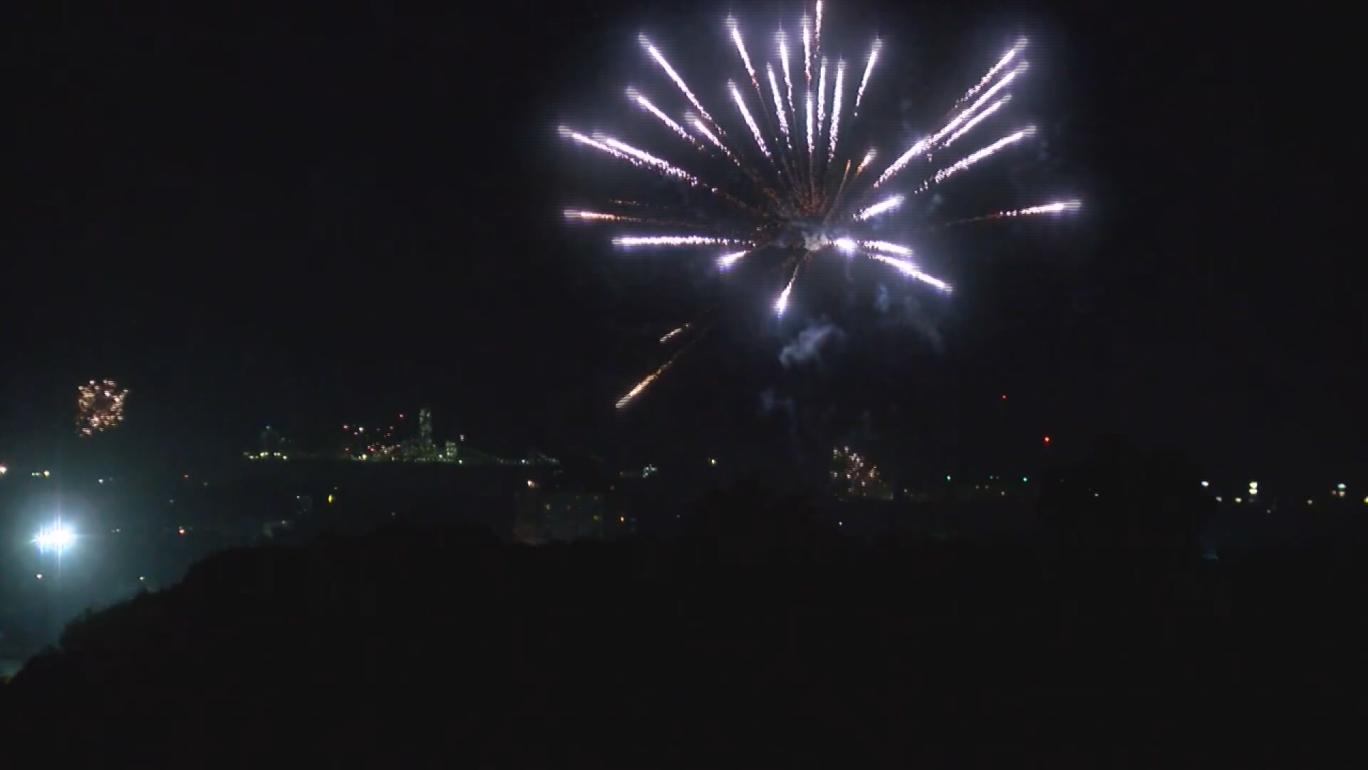 The Pueblo Riverwalk is one of the few places where firework displays happen professionally and legally in town