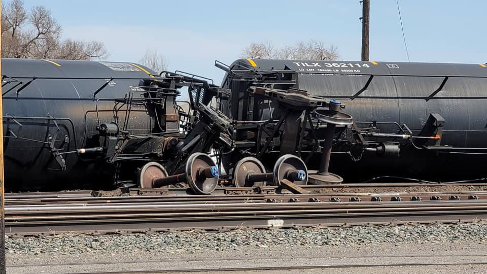 Four train cars derailed in La Junta Sunday morning