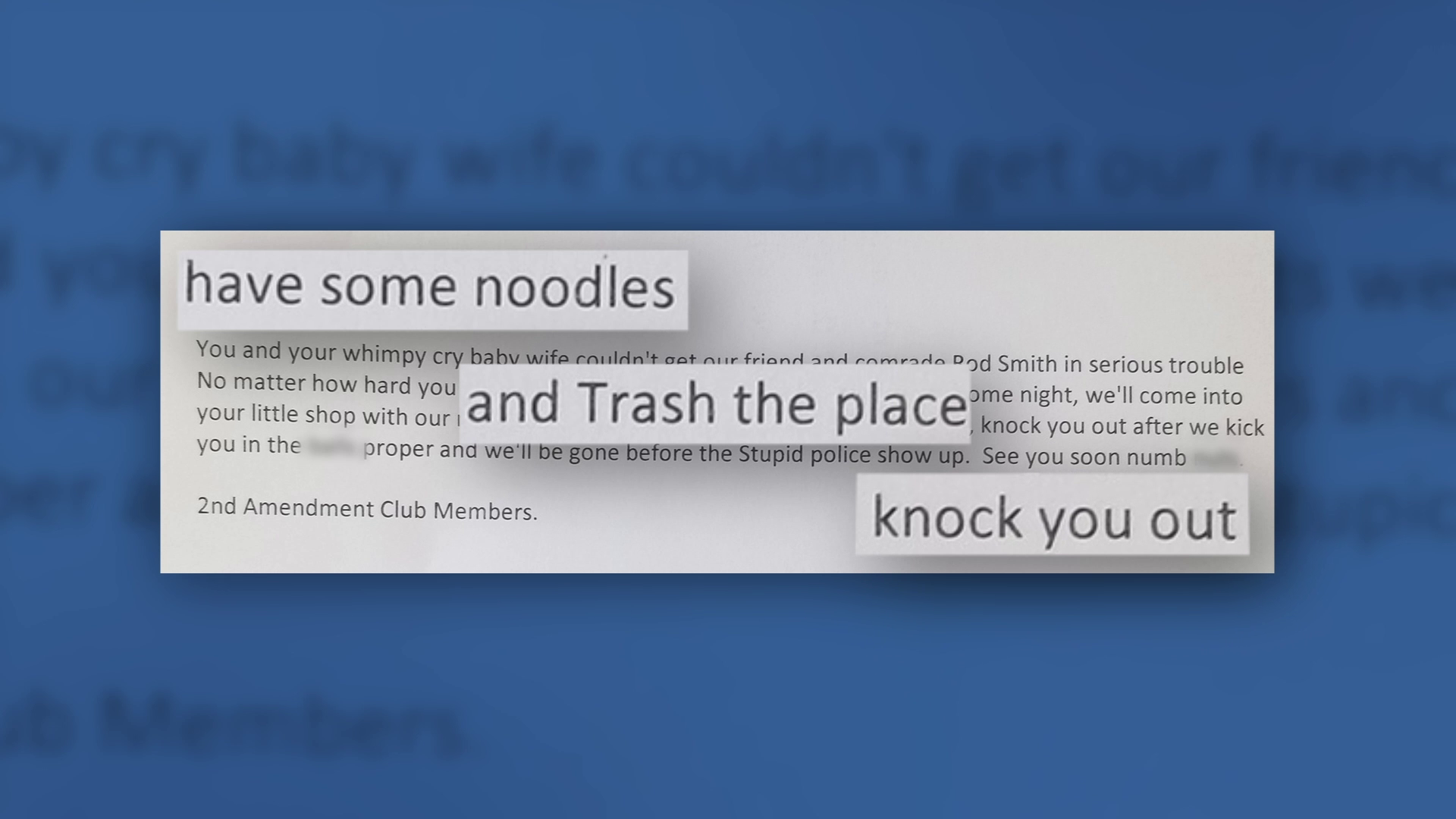 Helena restaurant manager reports receiving threatening letter after recent legal case