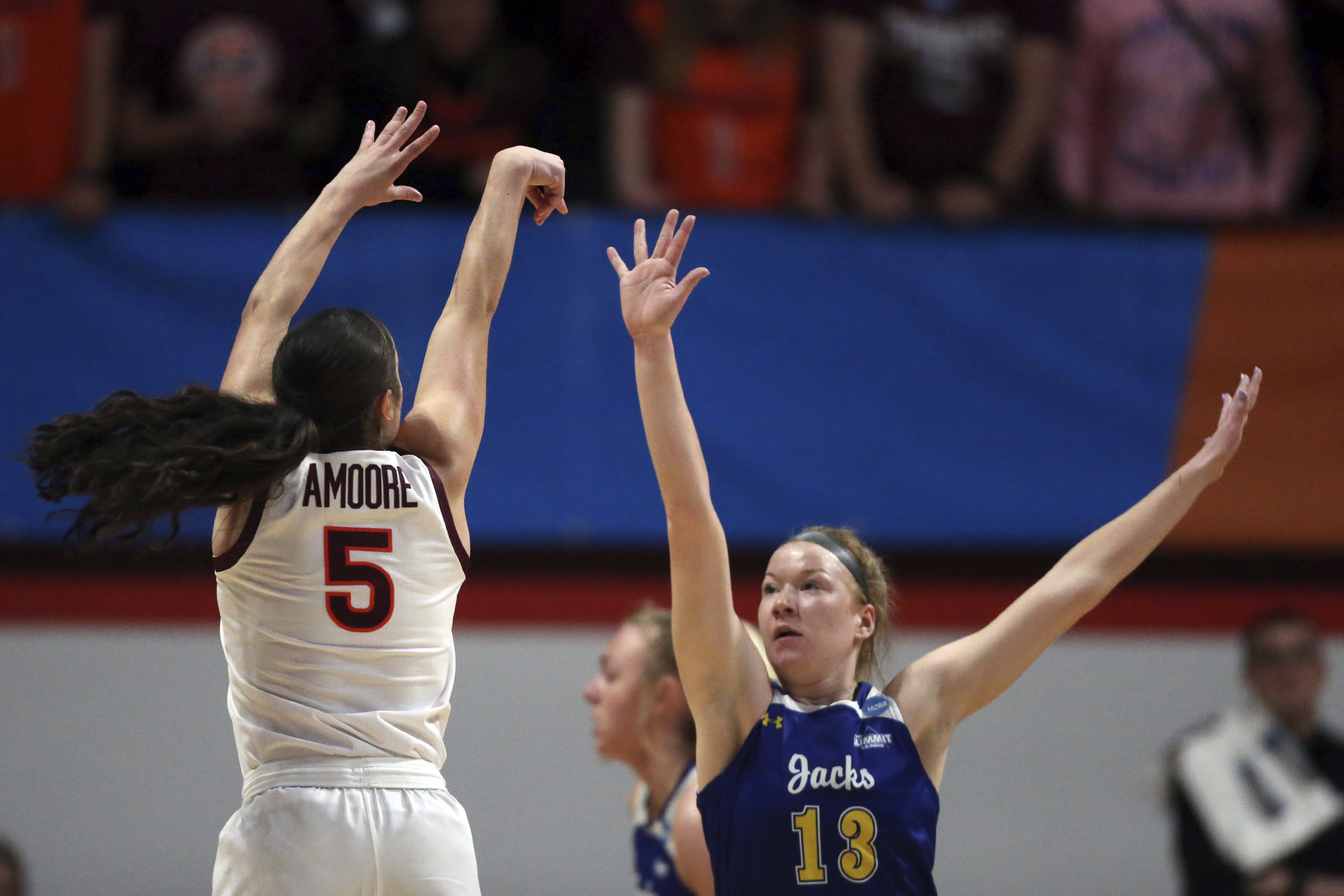 CORRECTION NCAA S Dakota St Virginia Tech Basketball