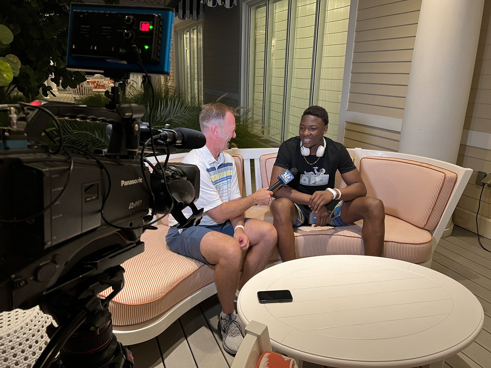 Keith Farmer interview Adou Thiero in the Bahamas