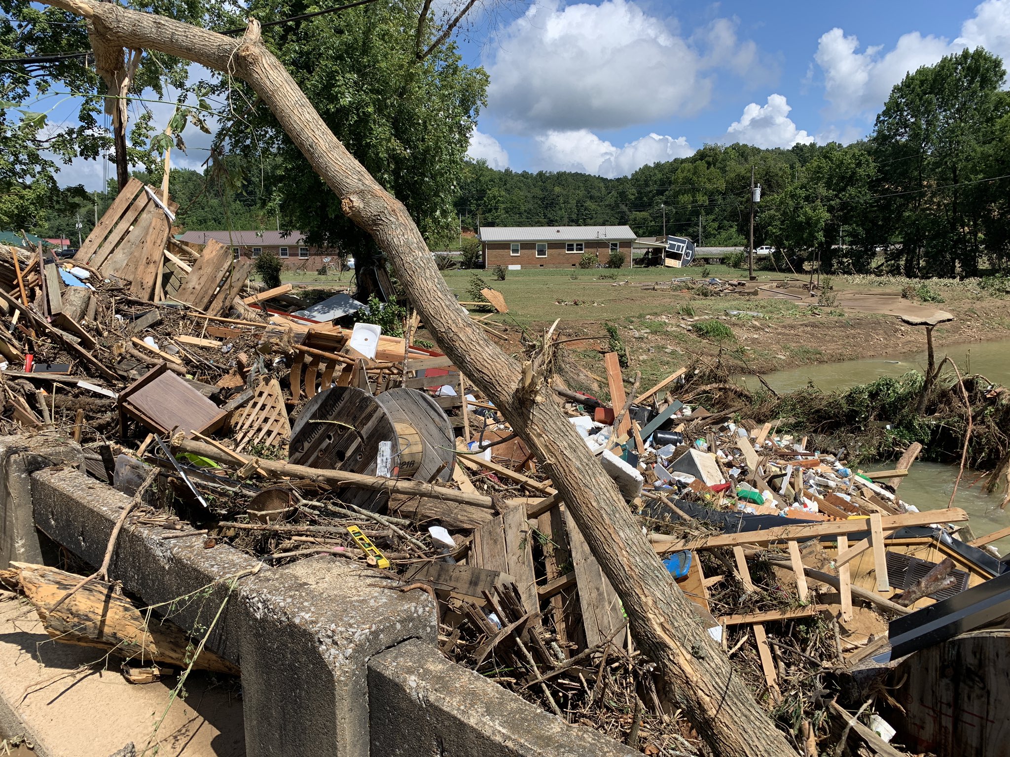 Waverly flood damage august 2021