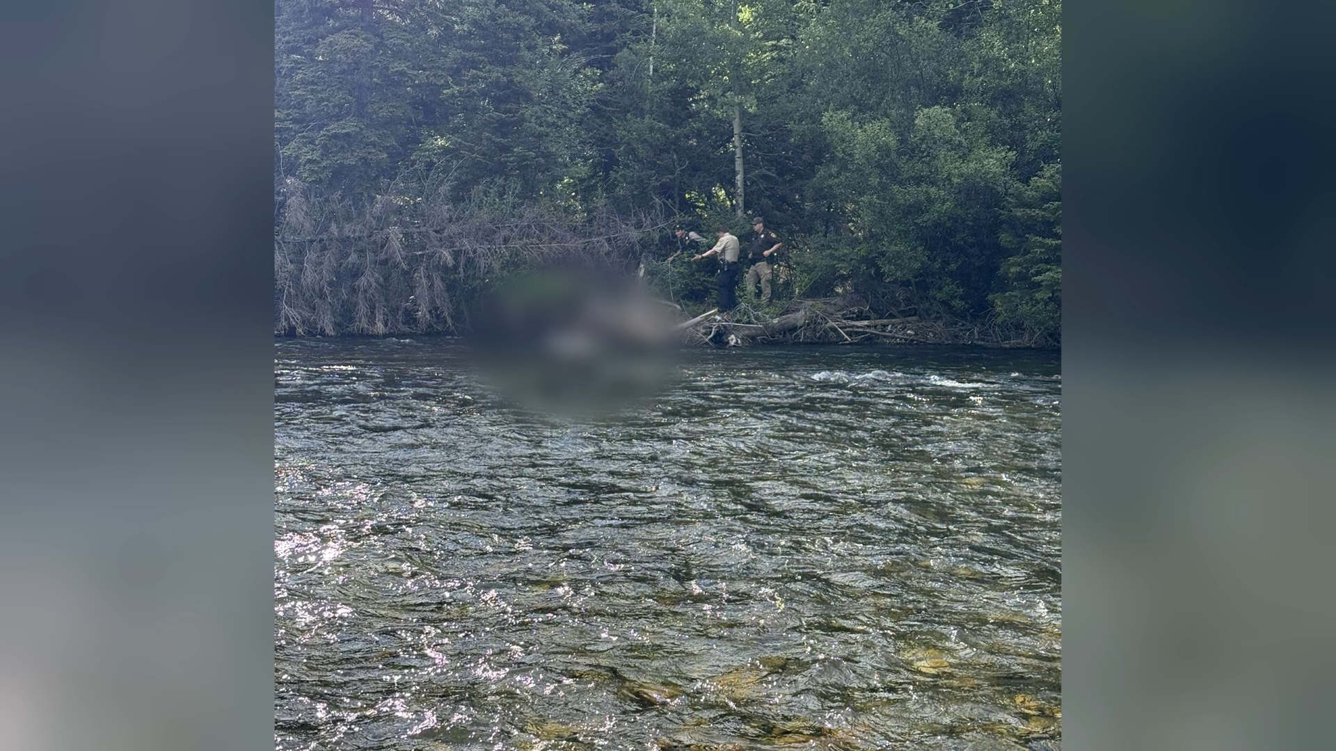 Image where deceased woman was found on the Boulder River