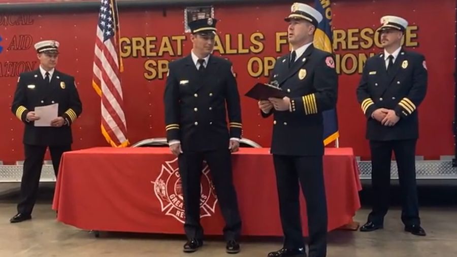 Great Falls Fire Rescue conducts promotion ceremony
