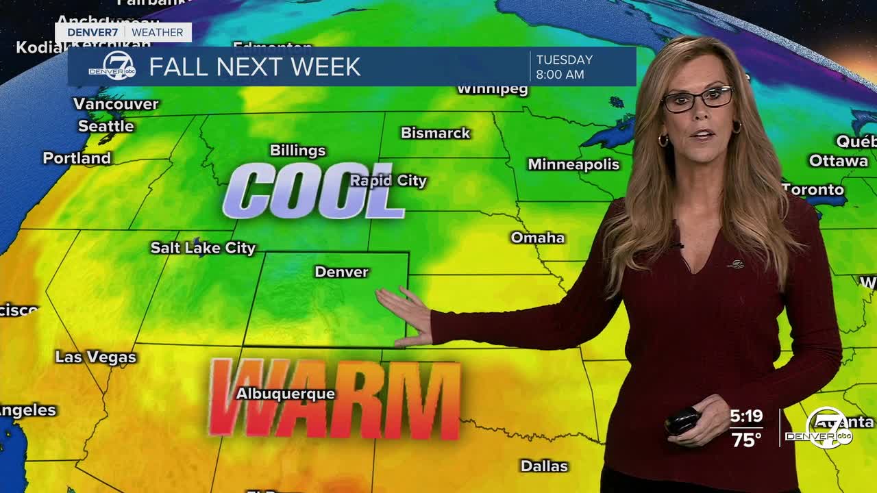 Cool weather moves in next week