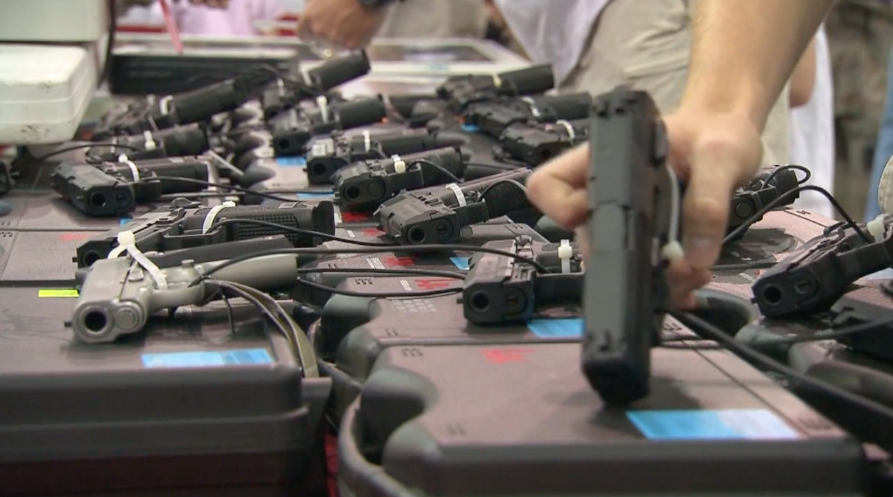 Guns on Sale at a Gun Show (FILE)