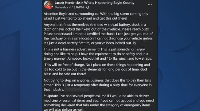 Danville man offers acts of kindness to community