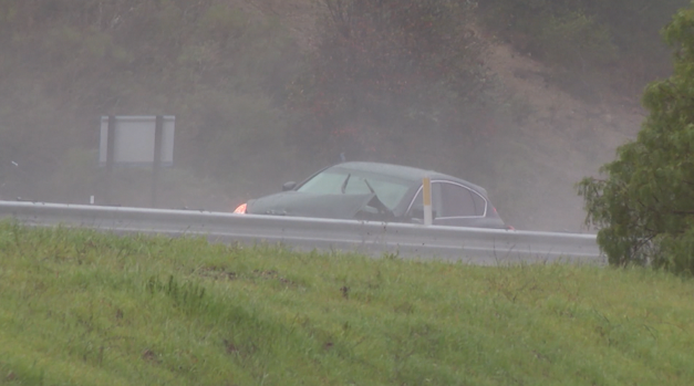 A traffic incident on the Cuesta Grade 