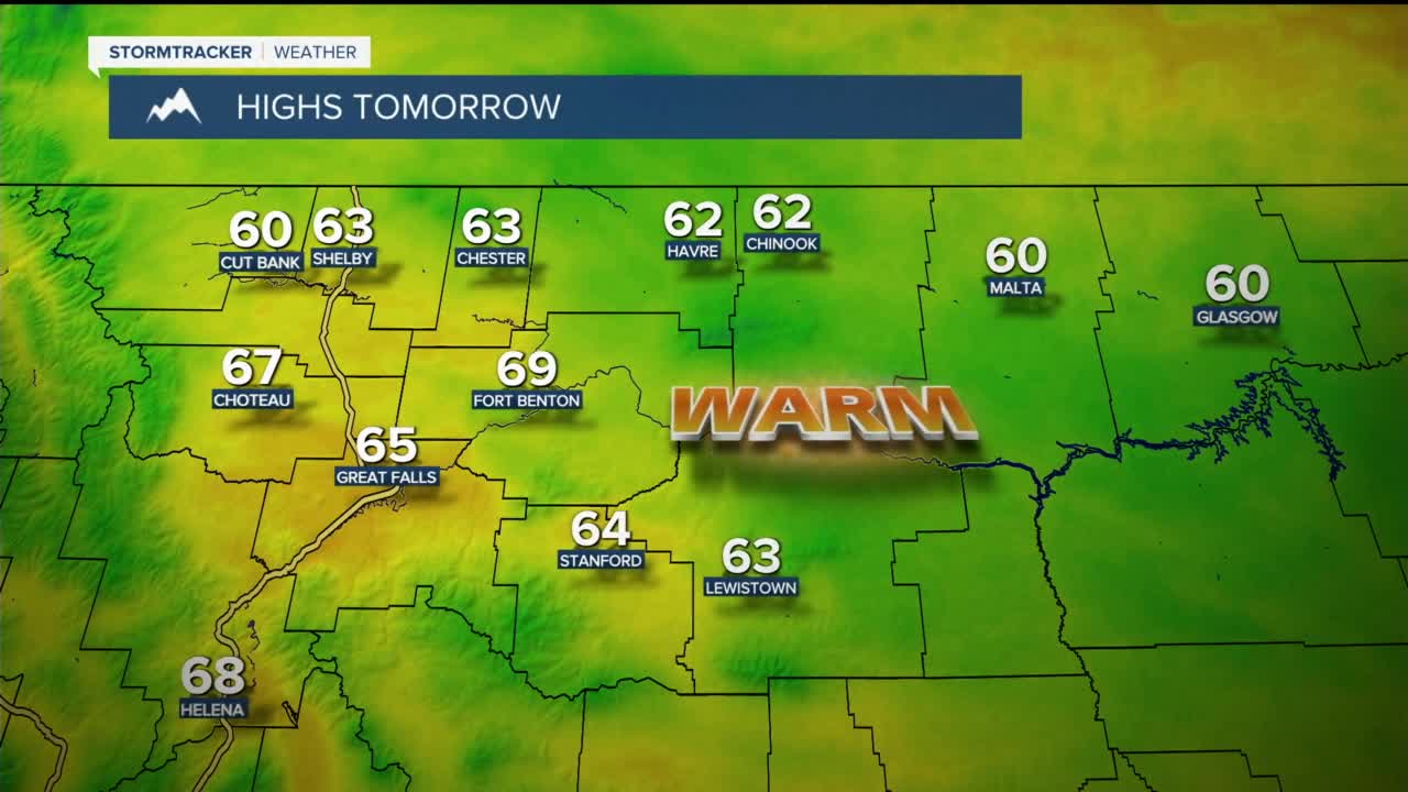 Active weather with showers and thunderstorms