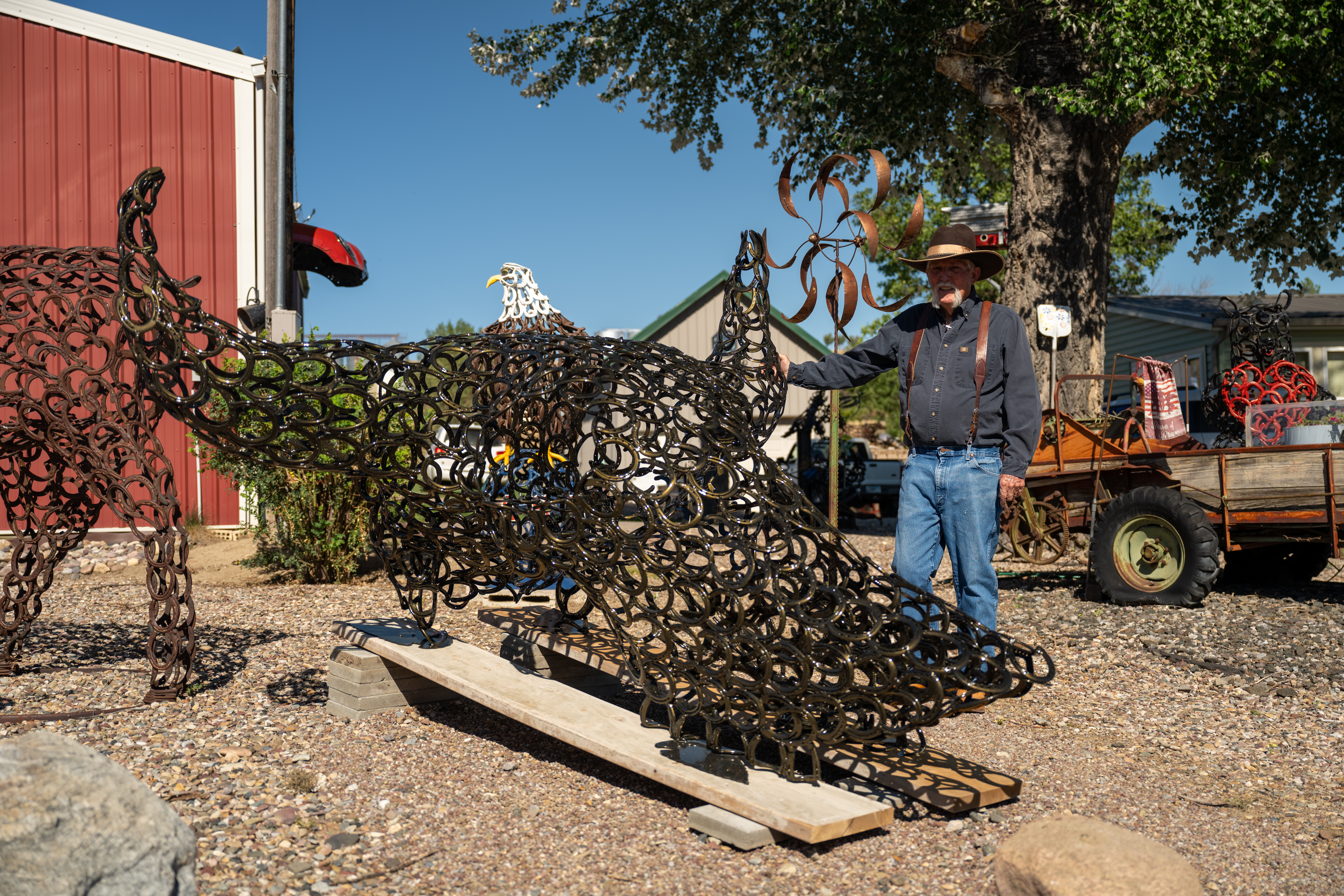 Dale Robertson Horseshoe Sculptures.jpg