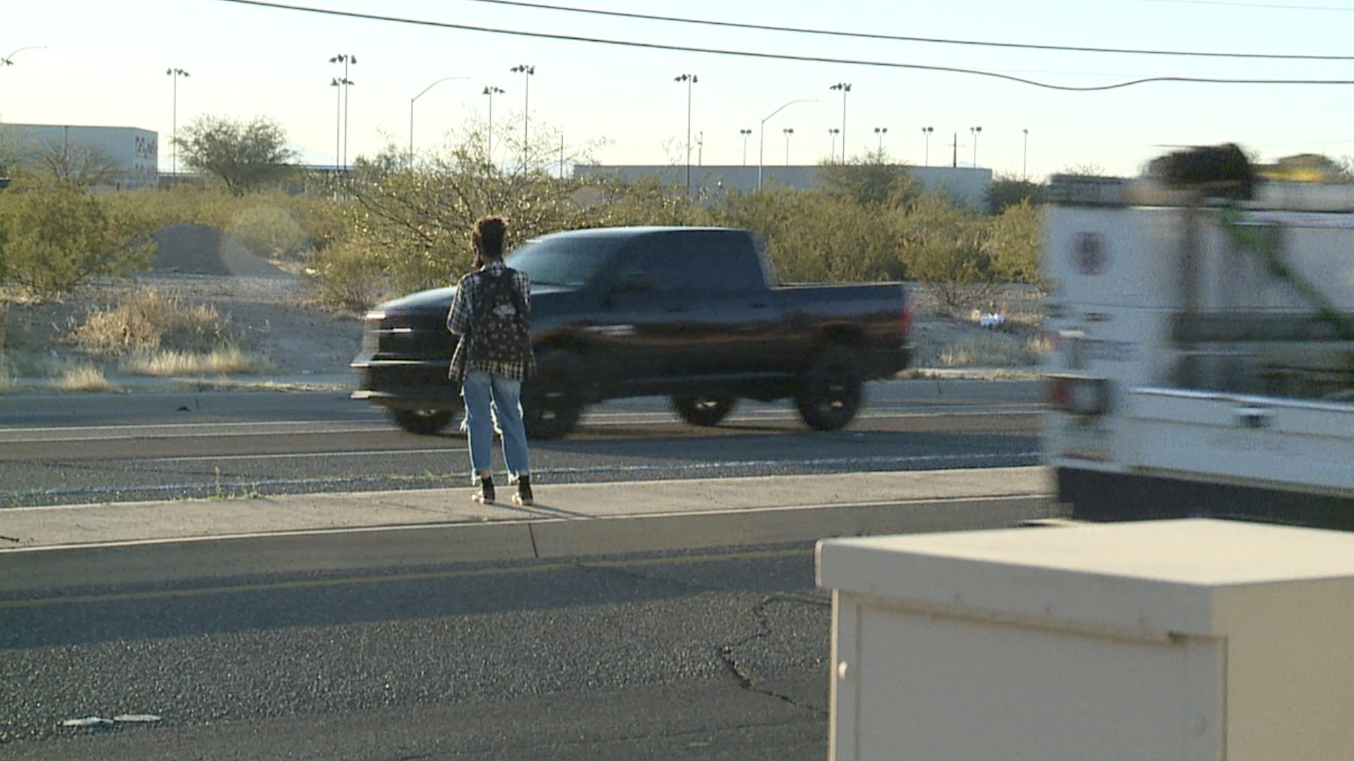 No crosswalk Alvernon Way