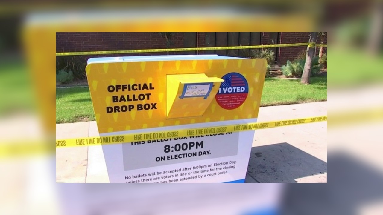 Arson suspected after ballot box in California set on fire, police say