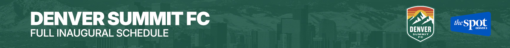 Denver Summit FC Schedule Banner