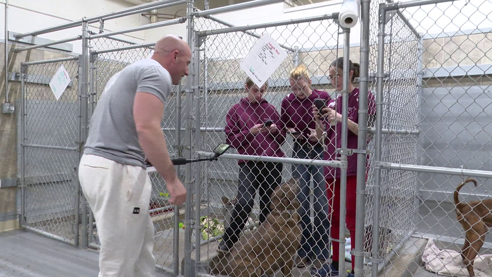 Kris Rotonda, the founder of Jordan’s Way, visited the Dedman Animal Shelter in Fort Benton on Friday, February 25, 2022.