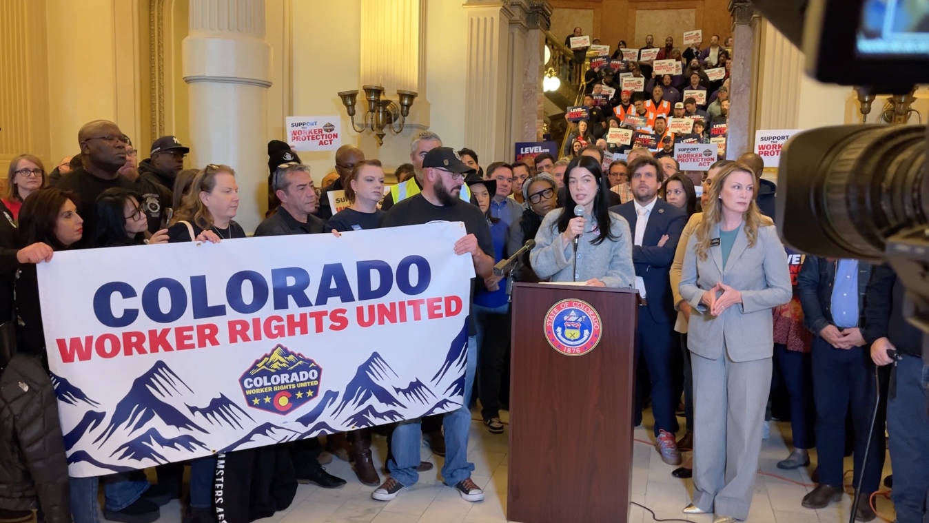 Colorado unions bill press conference