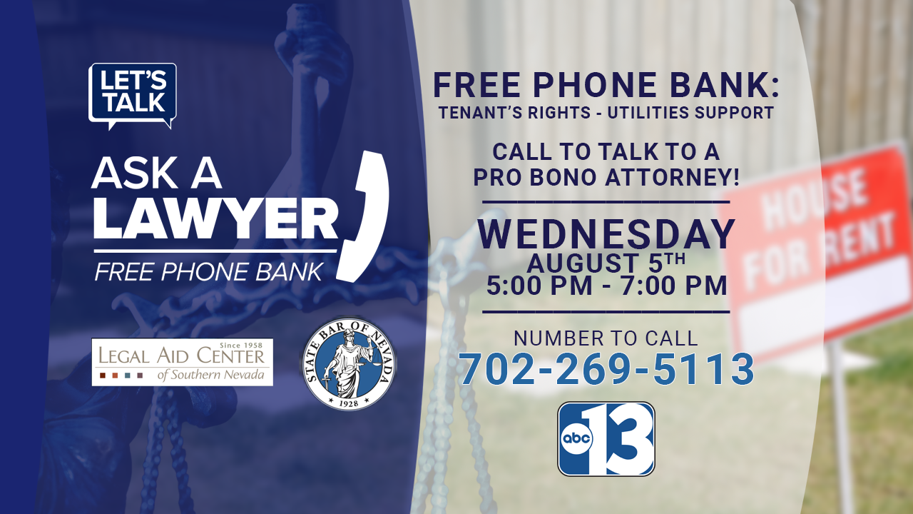 Let's Talk: Get free legal advice on tenants' rights and utilities support during our Ask A Lawyer phone bank