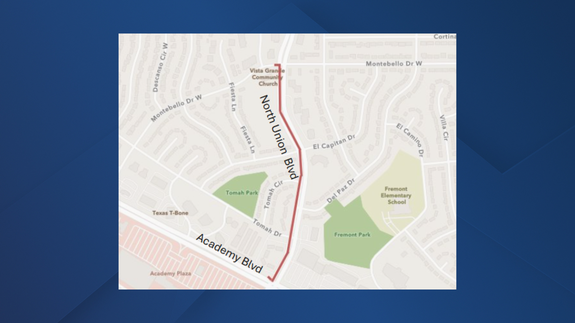 North Union Boulevard Closure