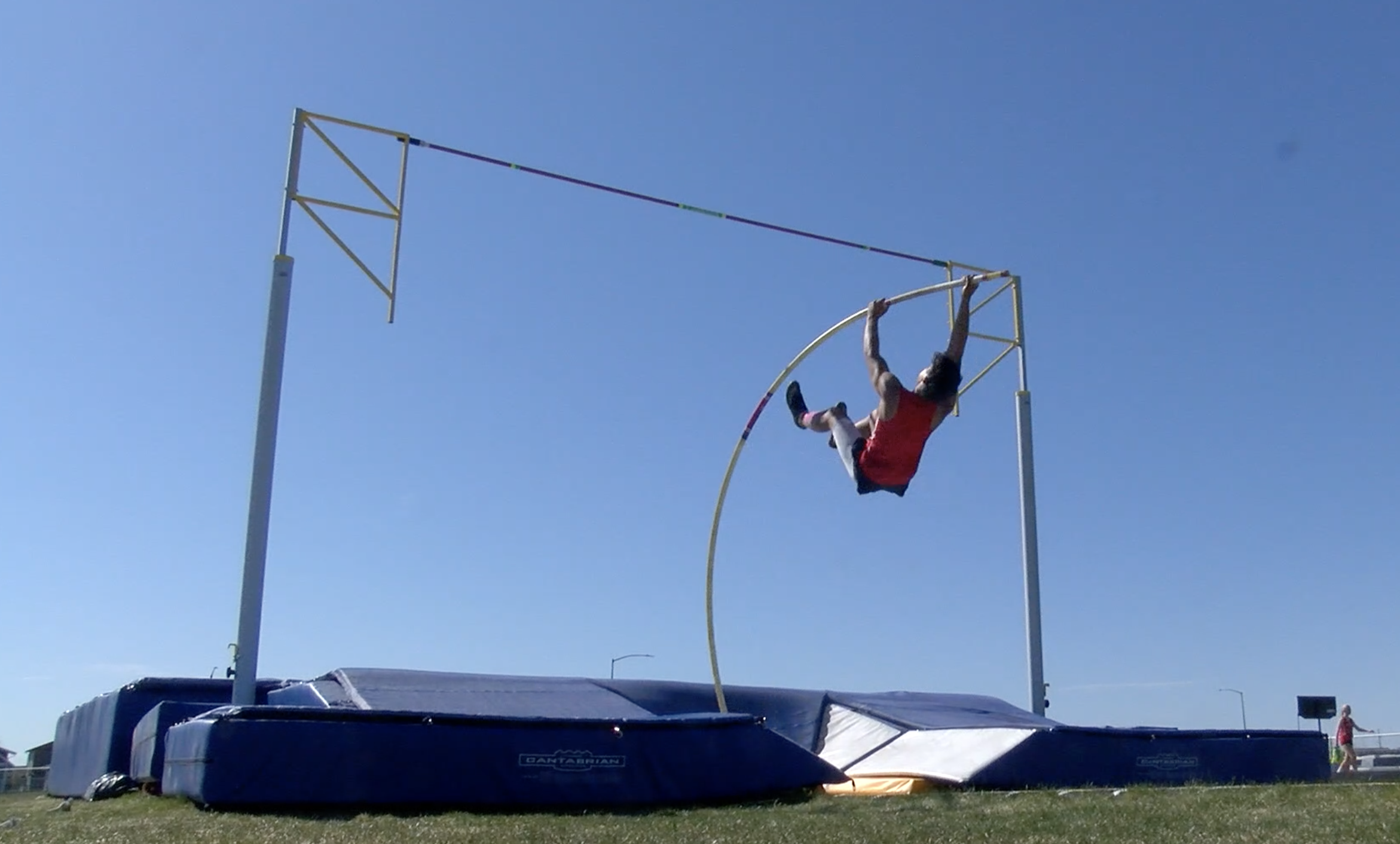 Bozeman pole vaulter Elijah Eckle