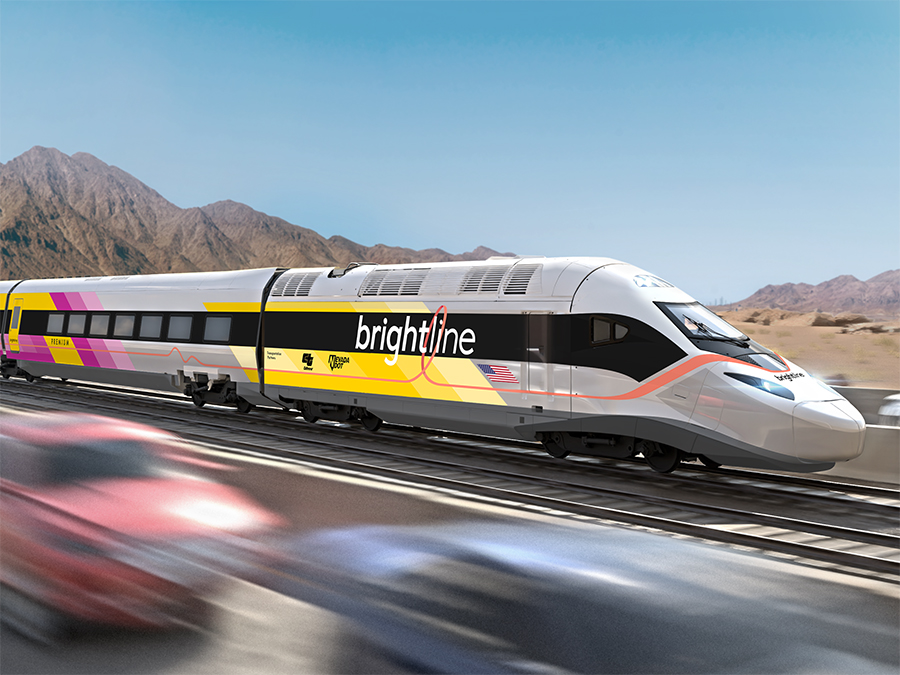 Brightline west train render