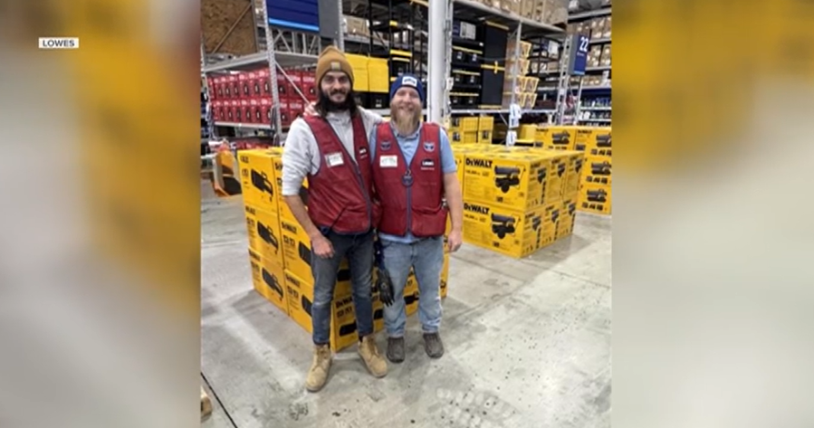 Employees from Lowe's