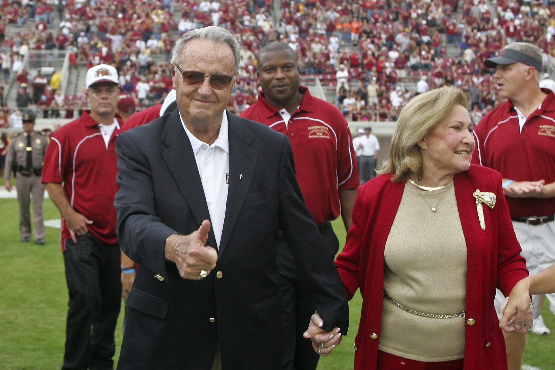 Bobby Bowden, Ann Bowden, Forrest Conoly, Richard Coes, Clay Shiver
