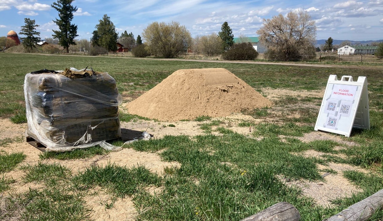 Sandbags Seeley Lake
