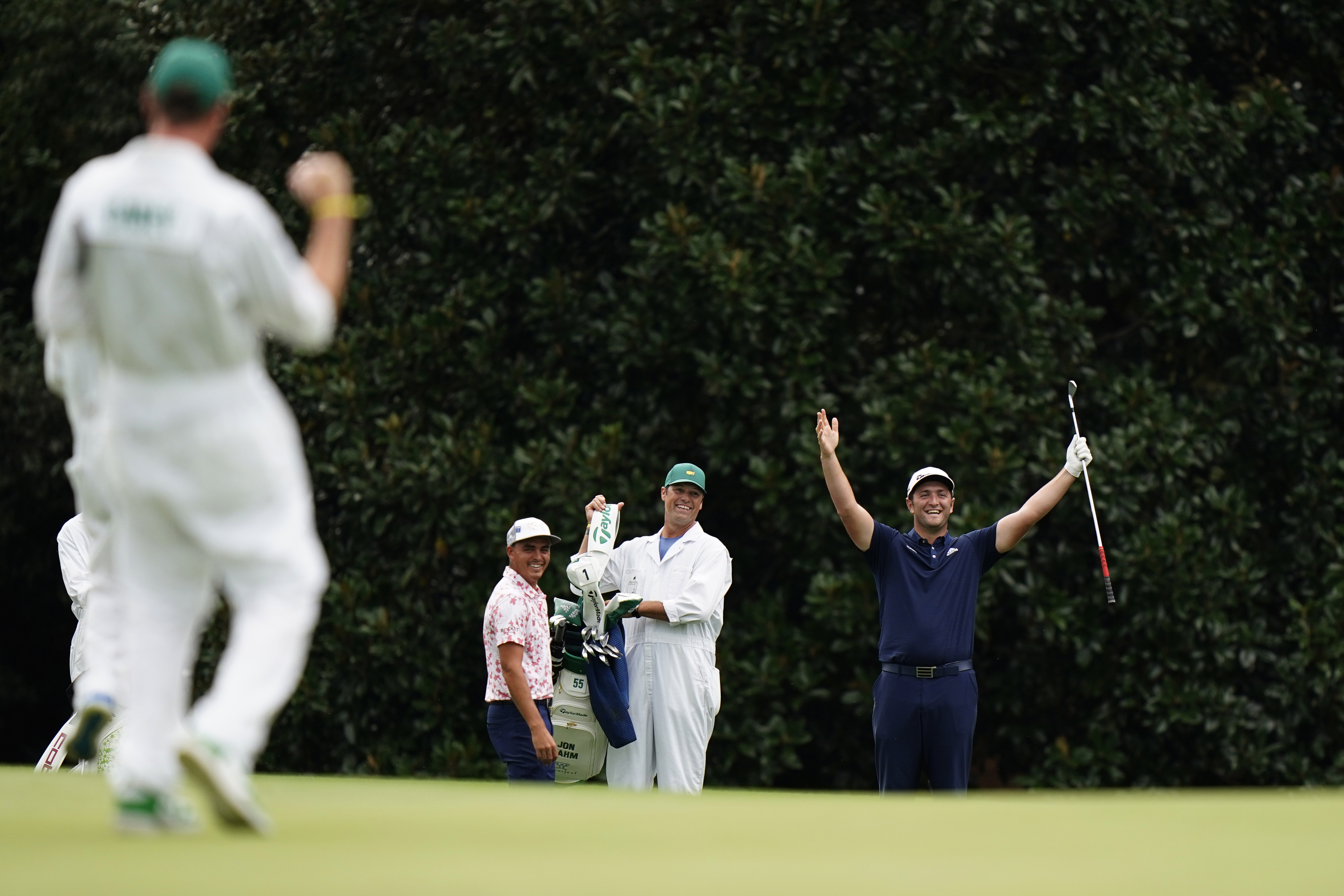 PGA Tour’s Rahm skips incredible ace off the water, into the hole