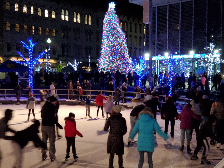 Rosa Parks Circle ice rink