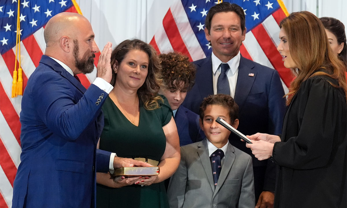 Jay Collins sworn in 