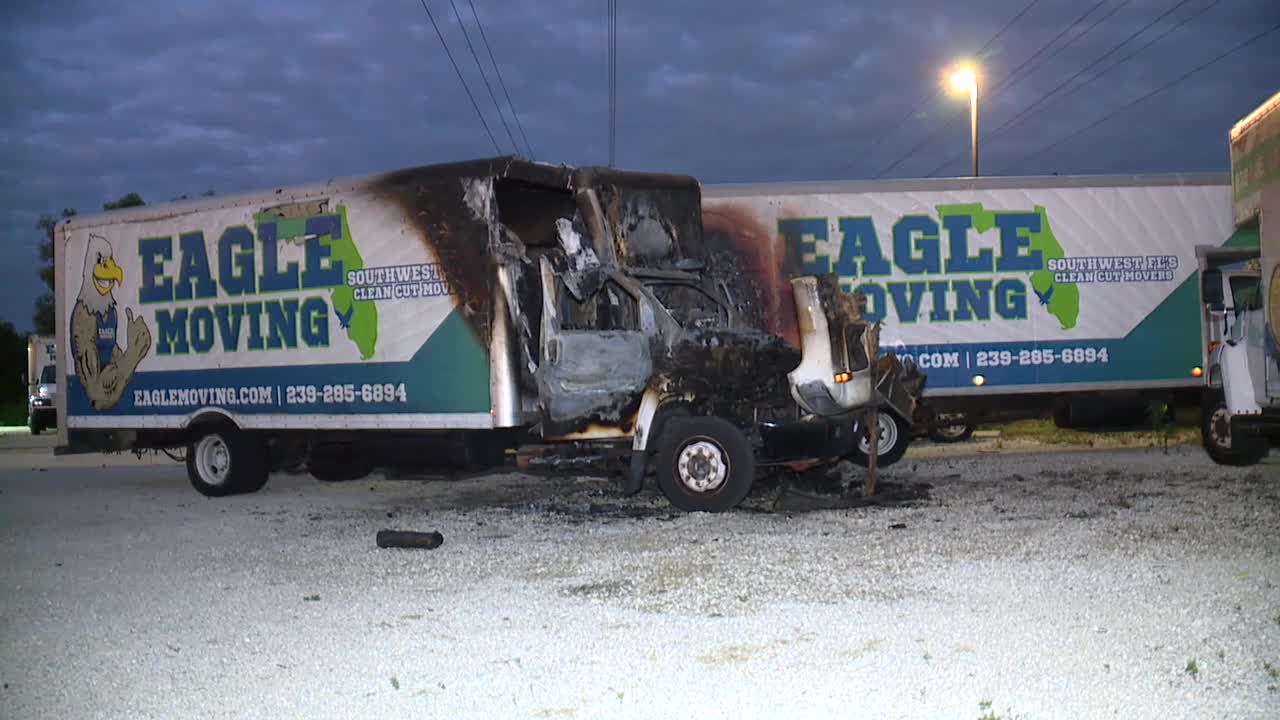 Eagle Moving truck fire