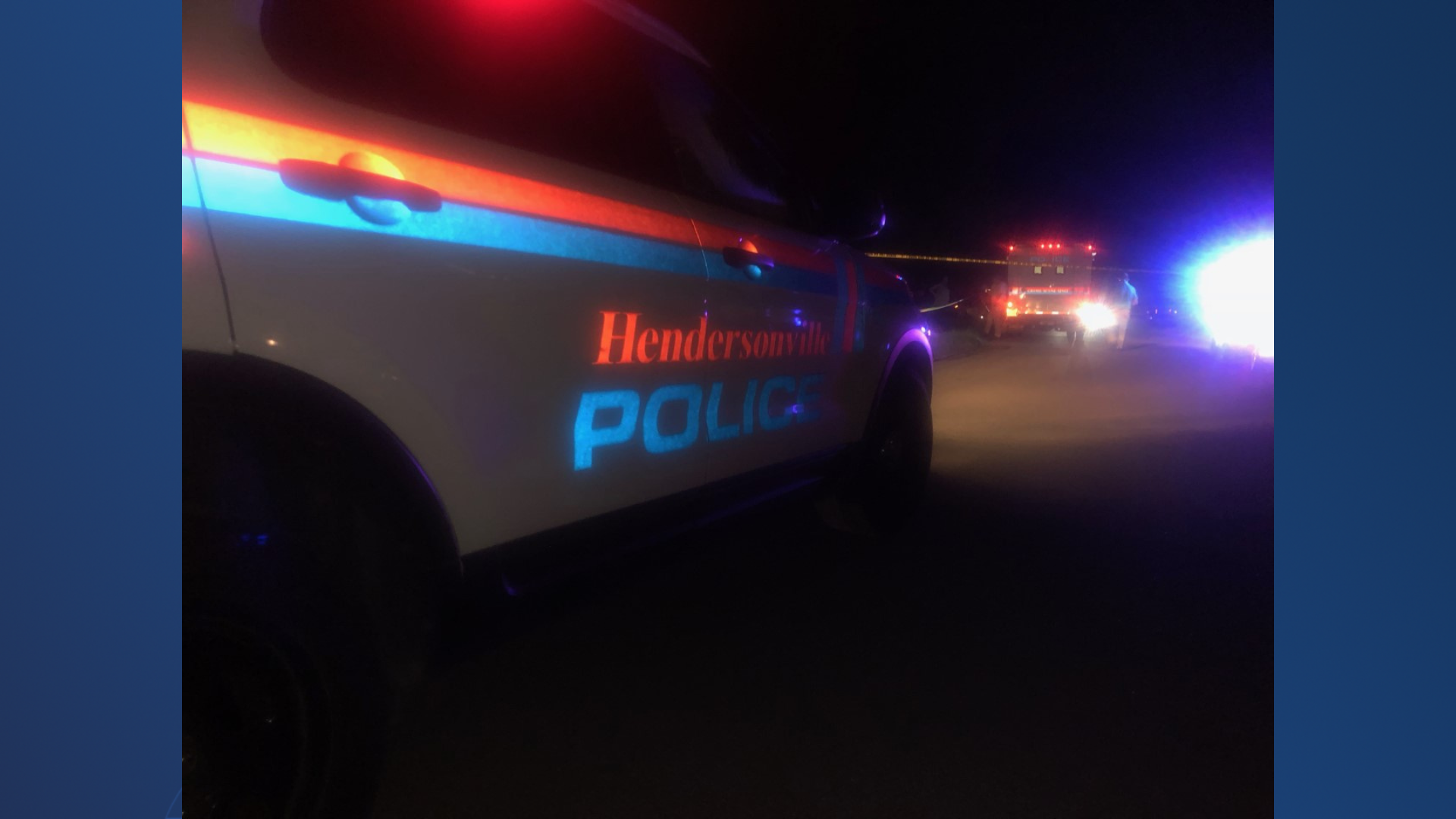 shooting in hendersonville police car and ambulance