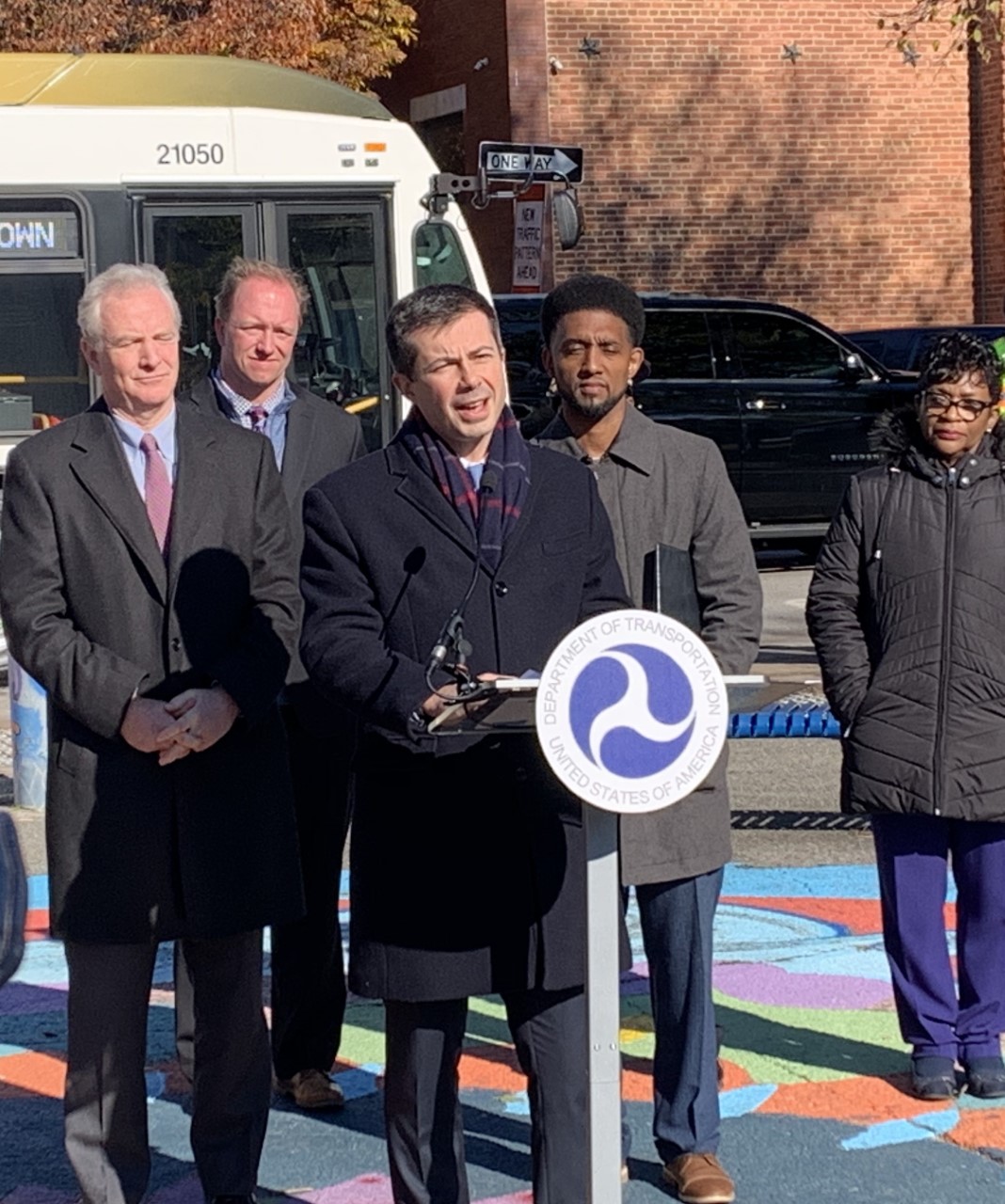 U.S. Transportation Secretary delivers in Baltimore