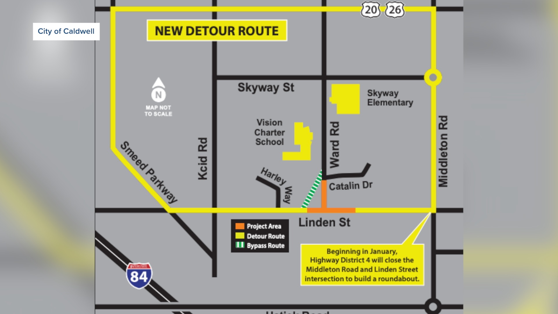 Linden and Ward Rd Detour 