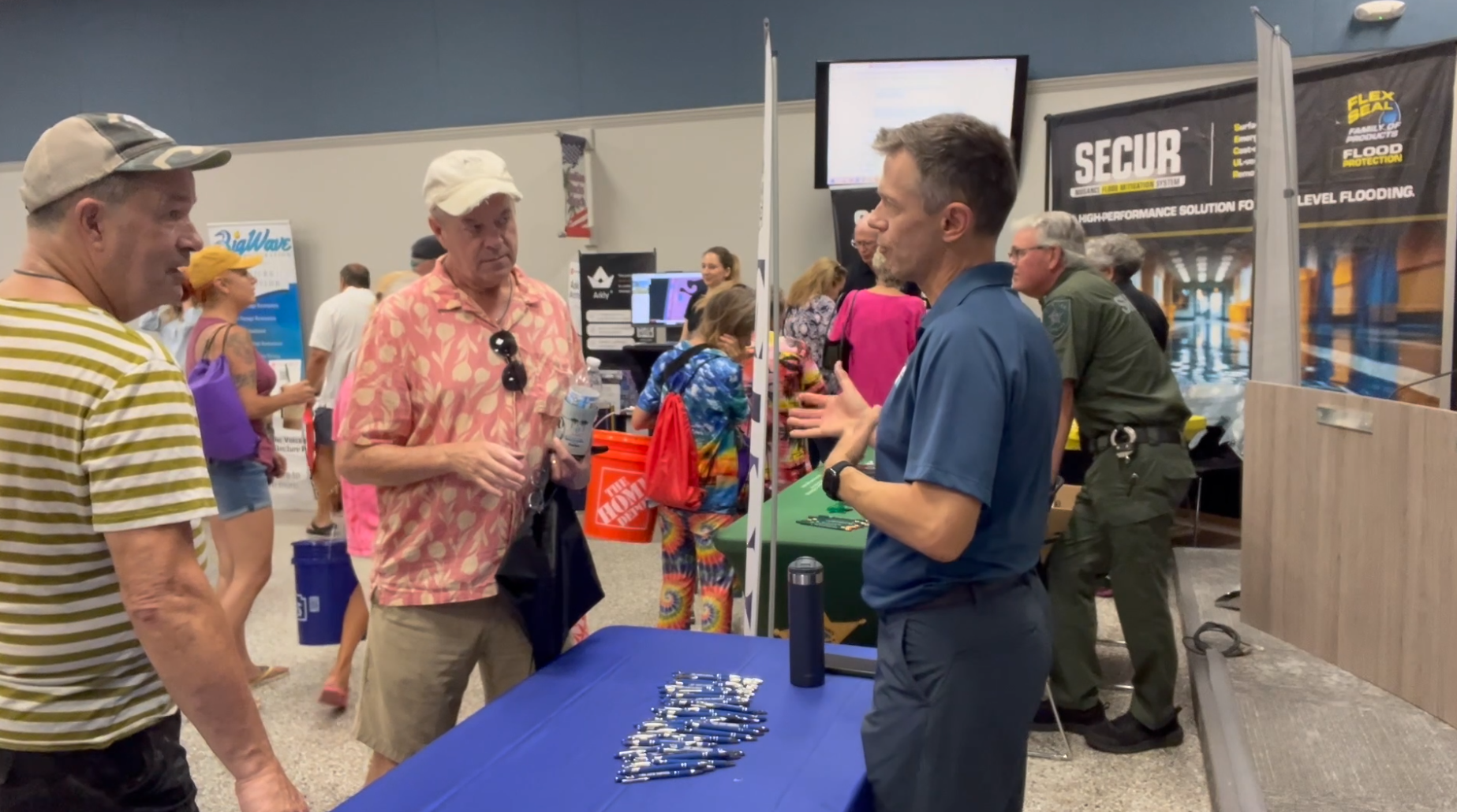Meteorologist Greg Dee visits Indian Rocks Beach's first hurricane expo