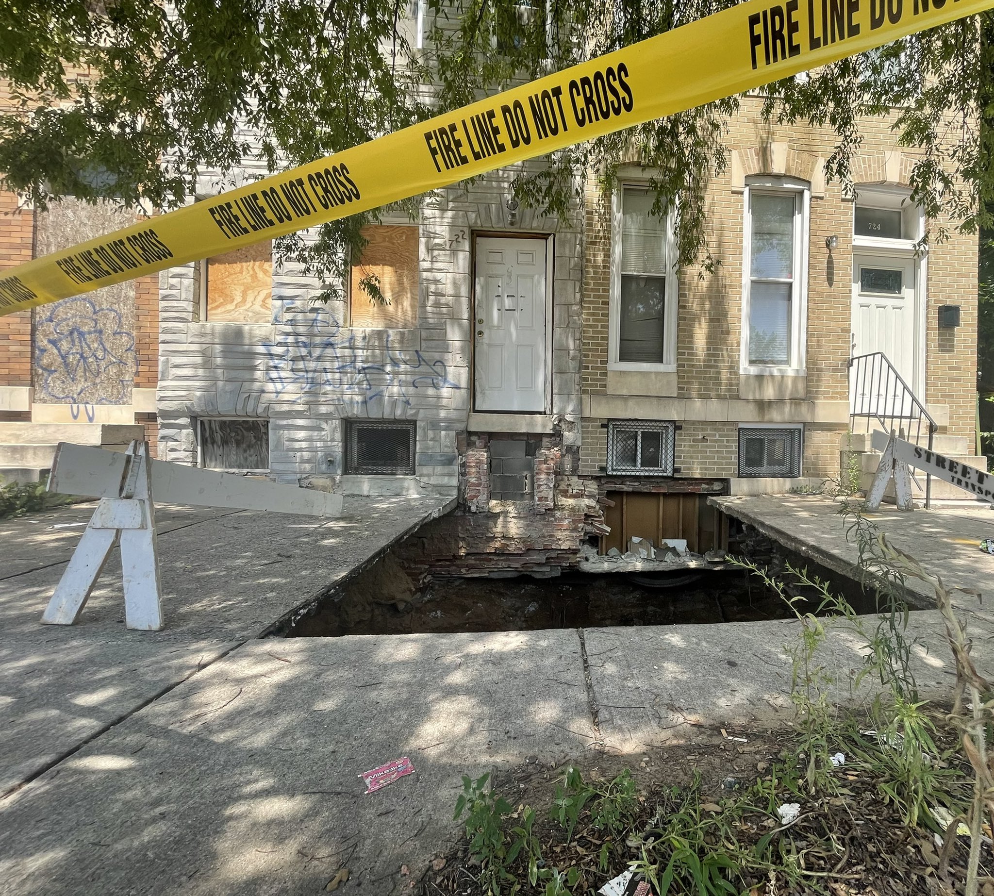 Sinkhole on North Ave.