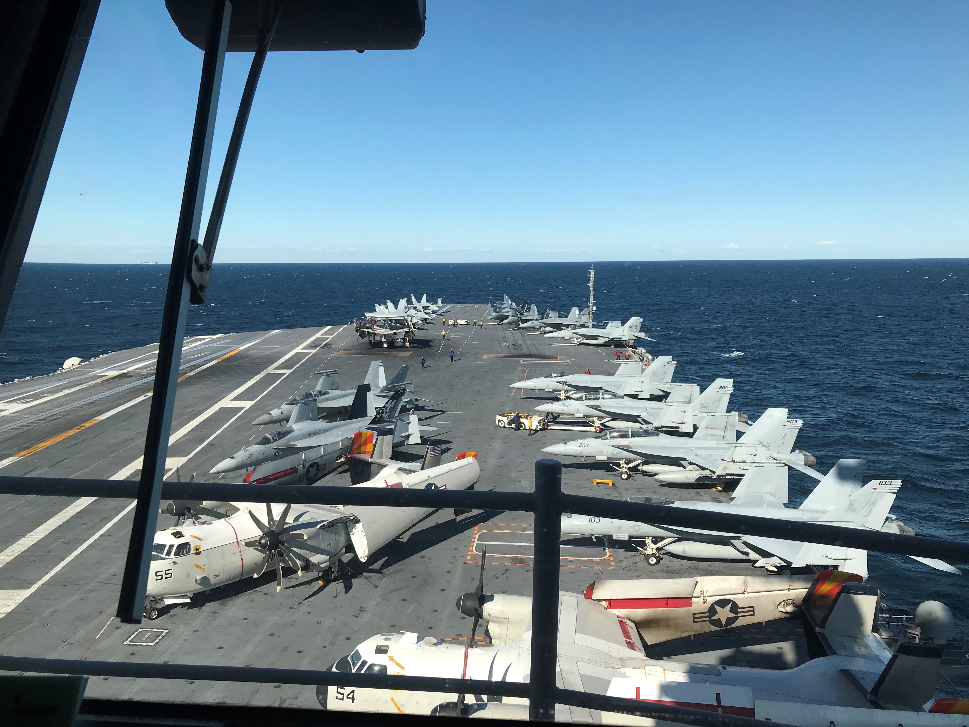 Flight deck of USS Gerald R. Ford