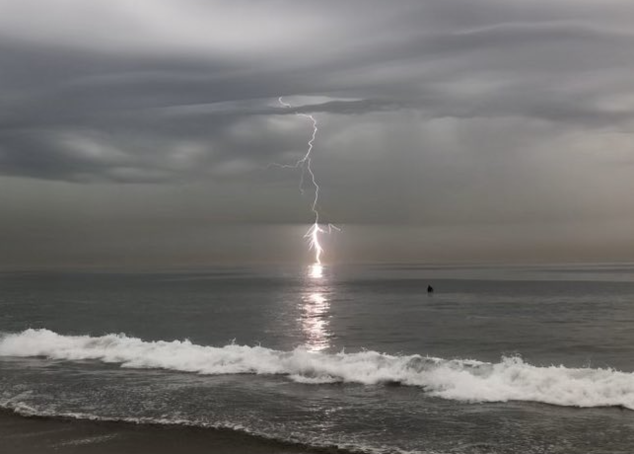 San Diego's first rain of the season brings lightning, slick roads