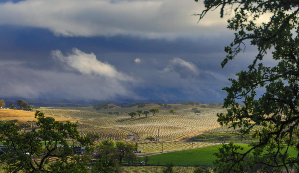 North County rain skies