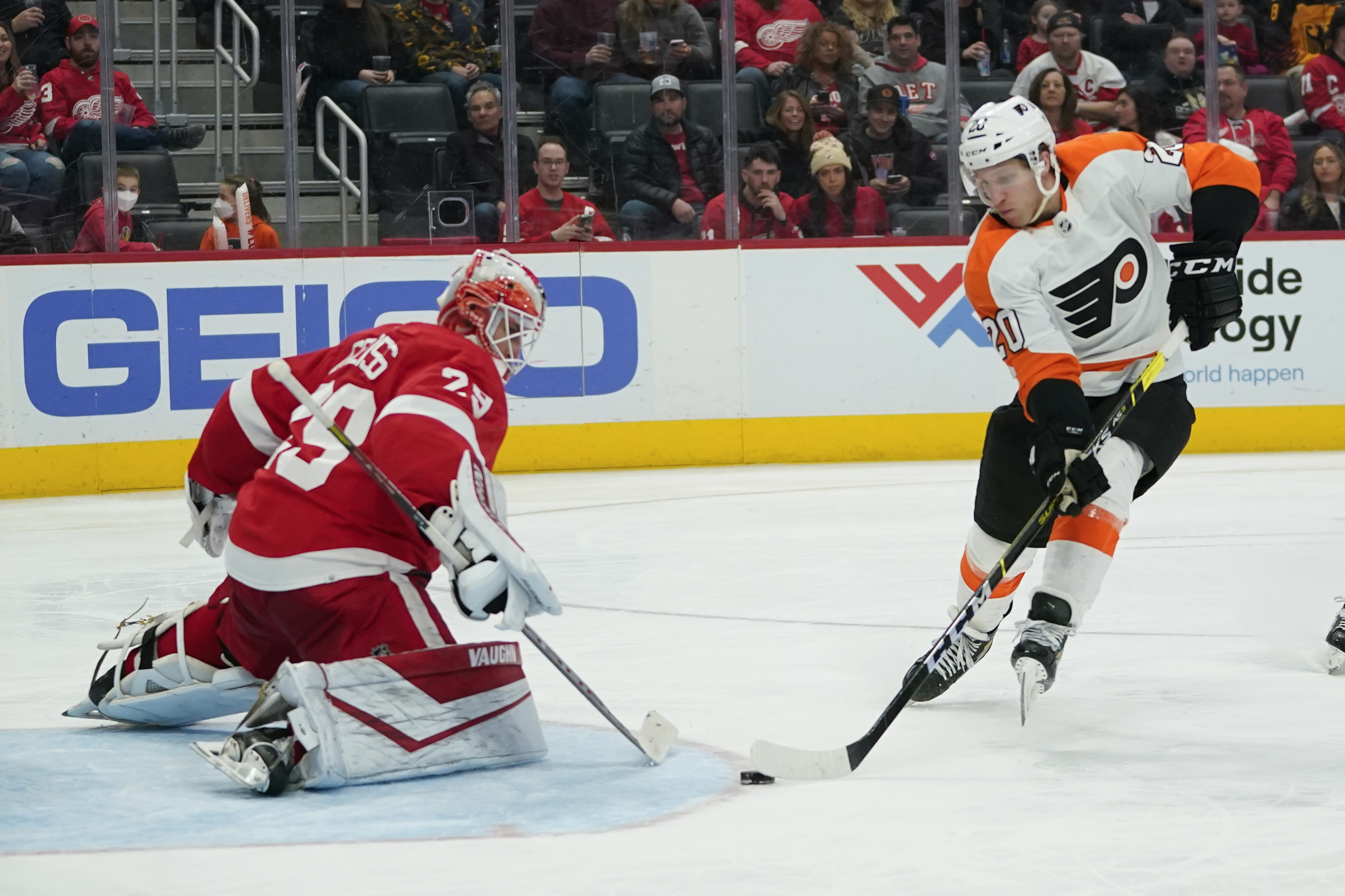Thomas Greiss Flyers Red Wings Hockey