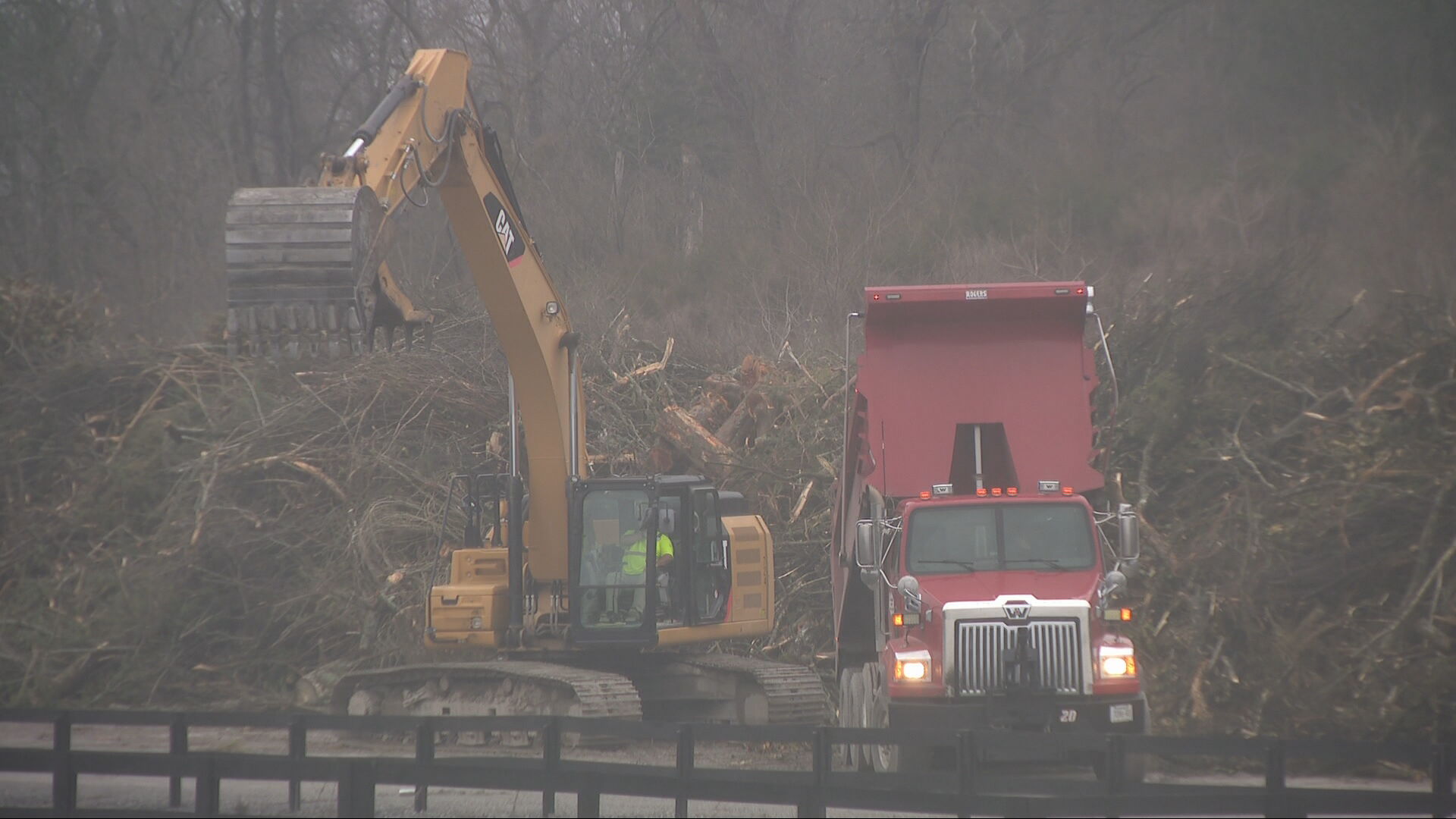 Williamson County debris pile