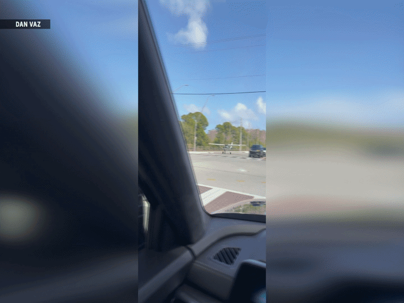 A small plane made an emergency landing on Indiantown Road in Jupiter on March 6, 2026.