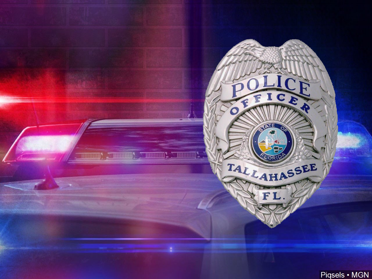 TPD badge and lights