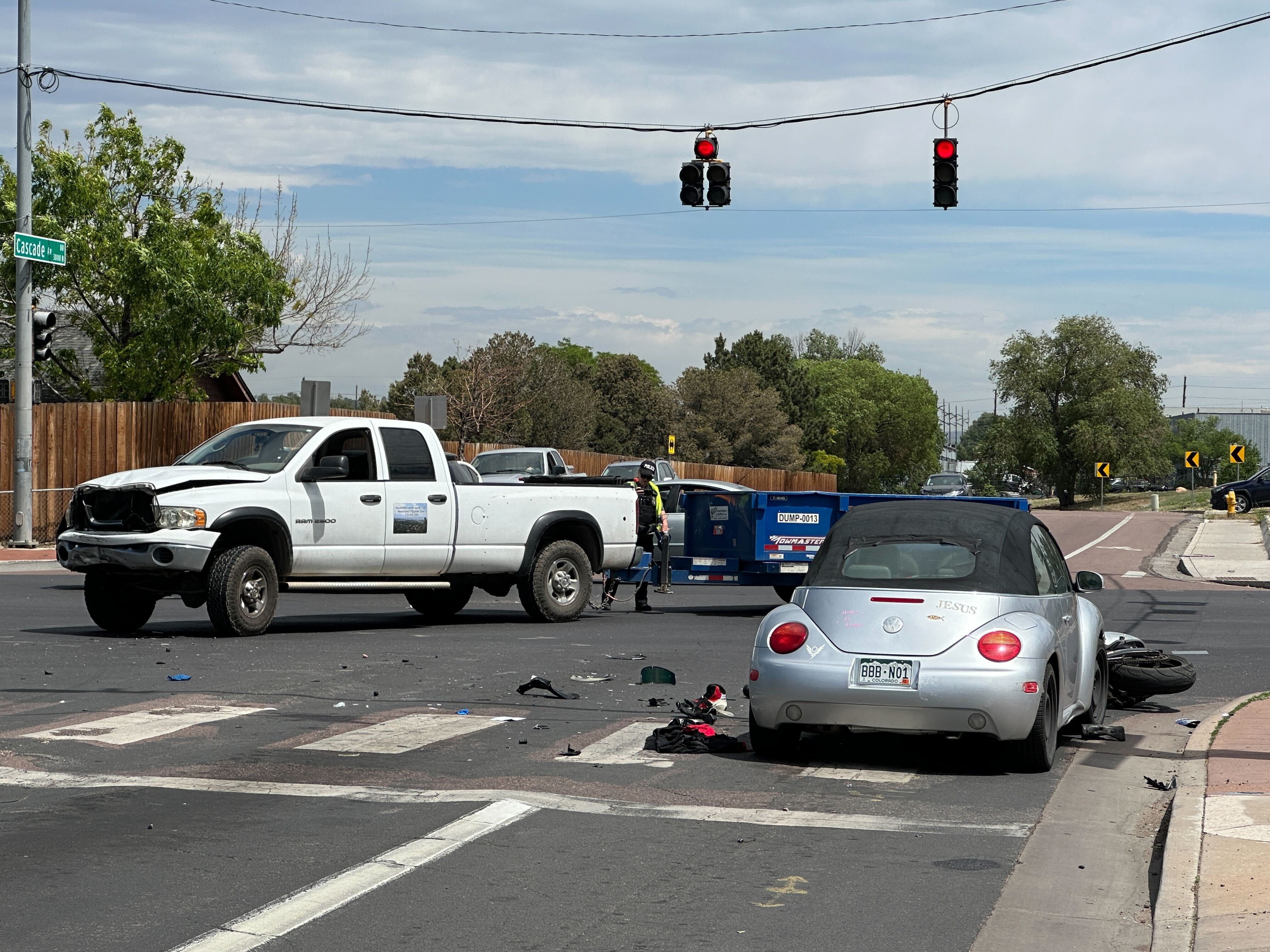Motorcycle Accident Fillmore and Cascade 