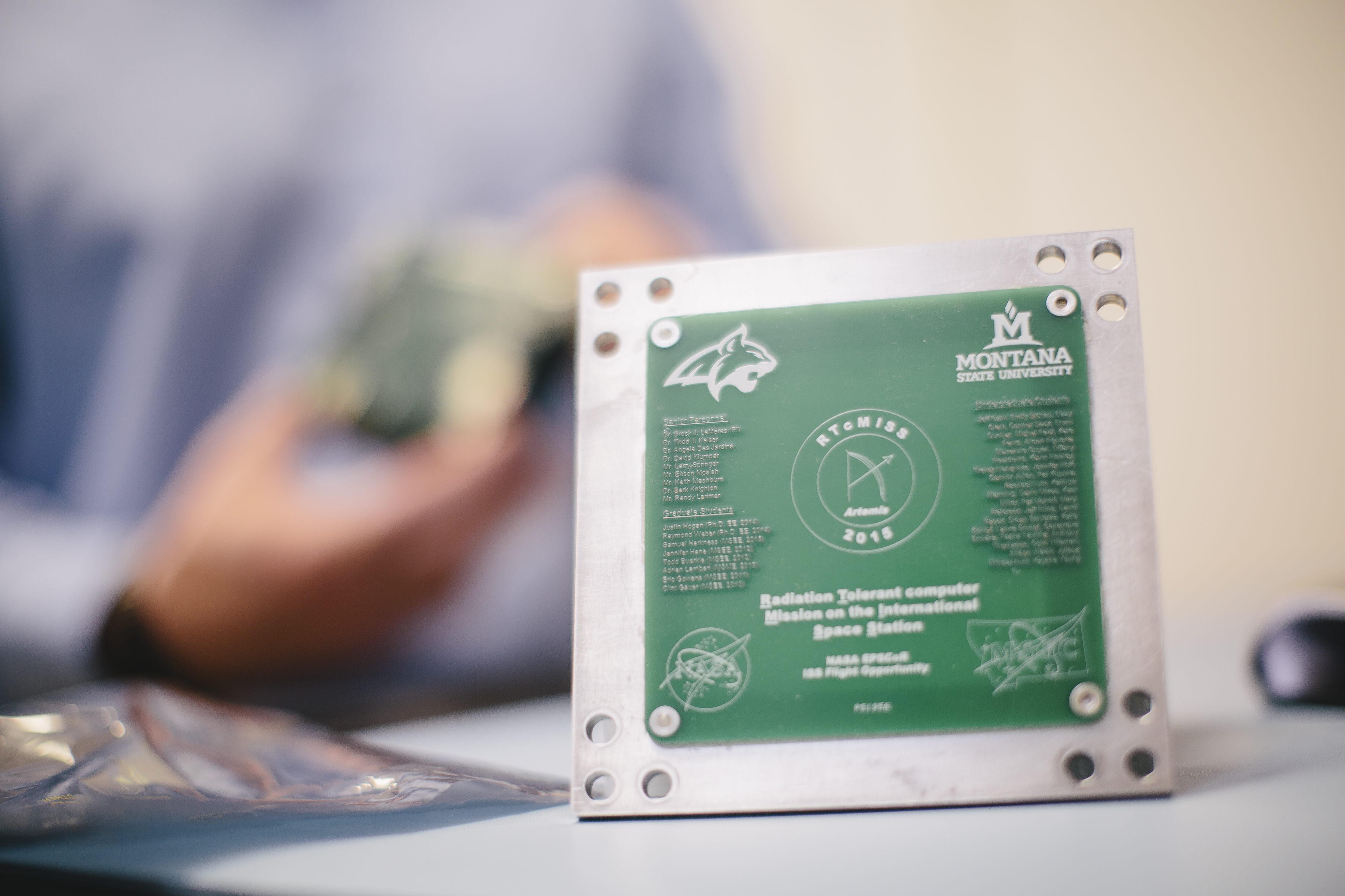 Brock LaMeres Works on CubeSat