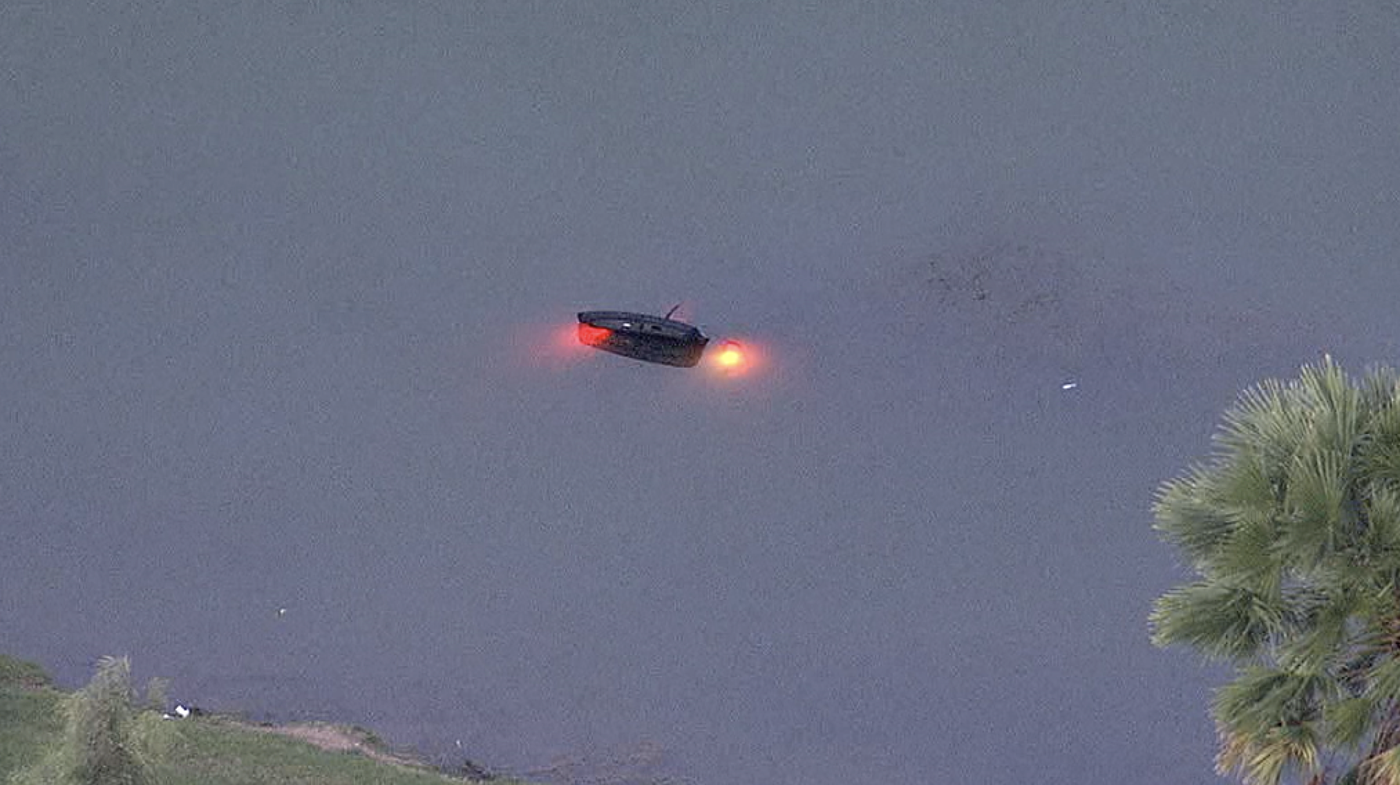 Vehicle in pond 10-1