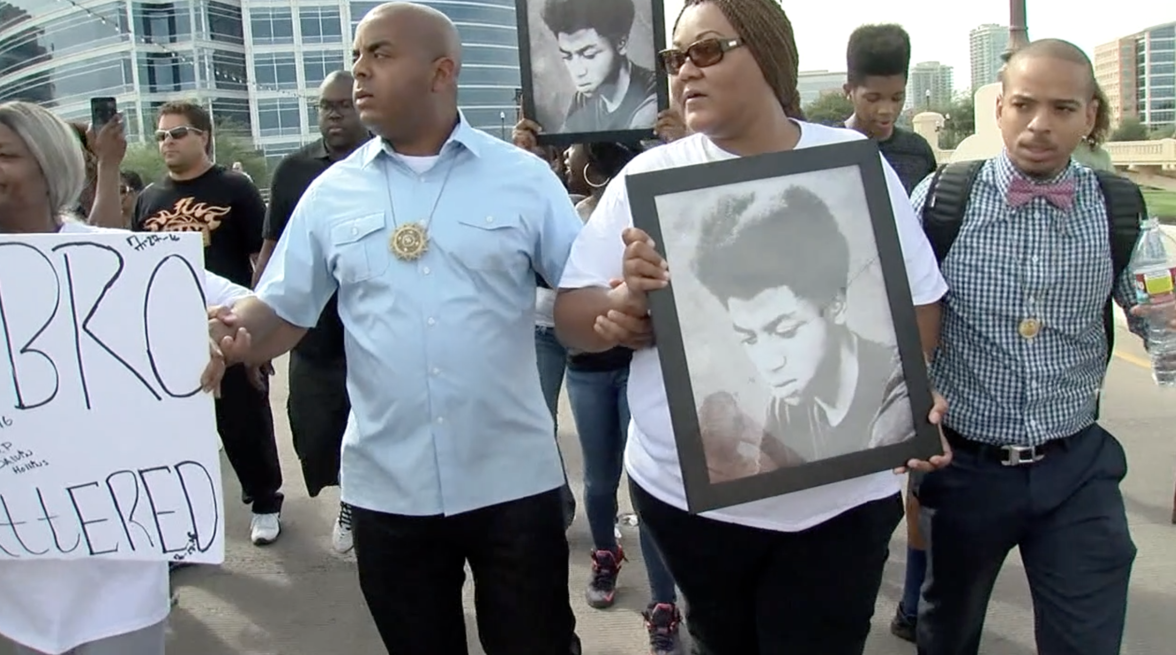 Dalvin Hollins protest